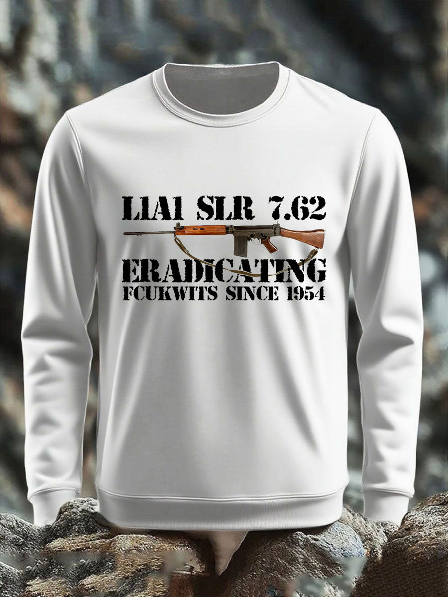 Męski sweter z nadrukiem SLR Gun L1AL 7.62
