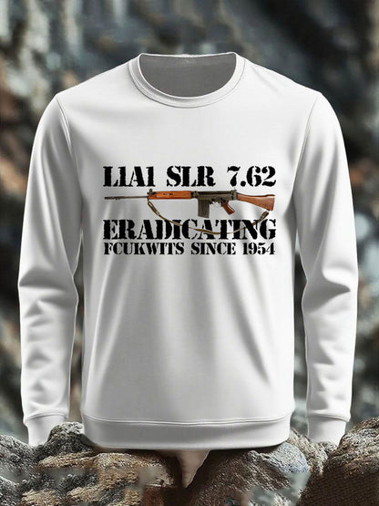Męski sweter z nadrukiem SLR Gun L1AL 7.62