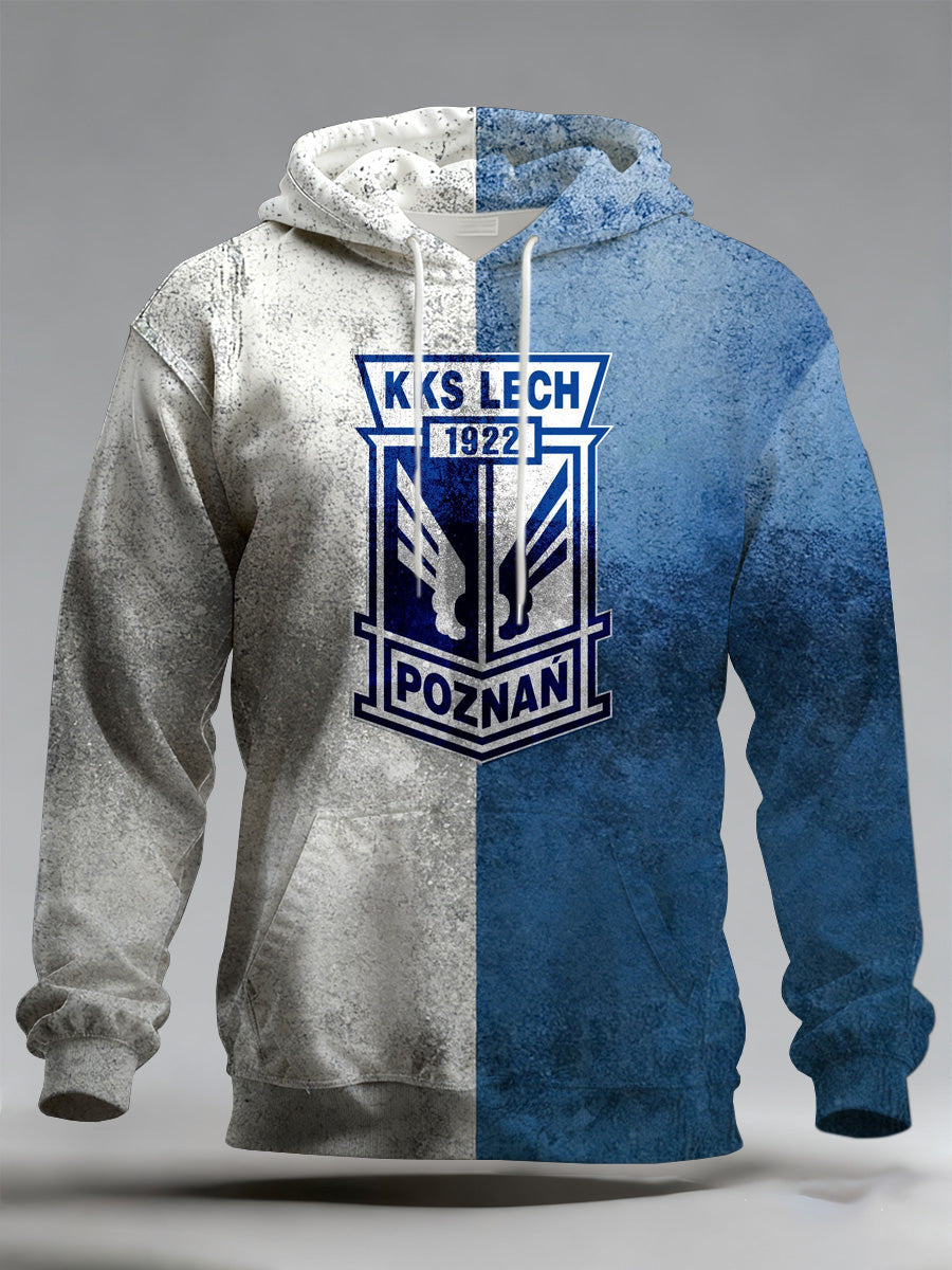 Męska polska bluza z kapturem Lech Poznań