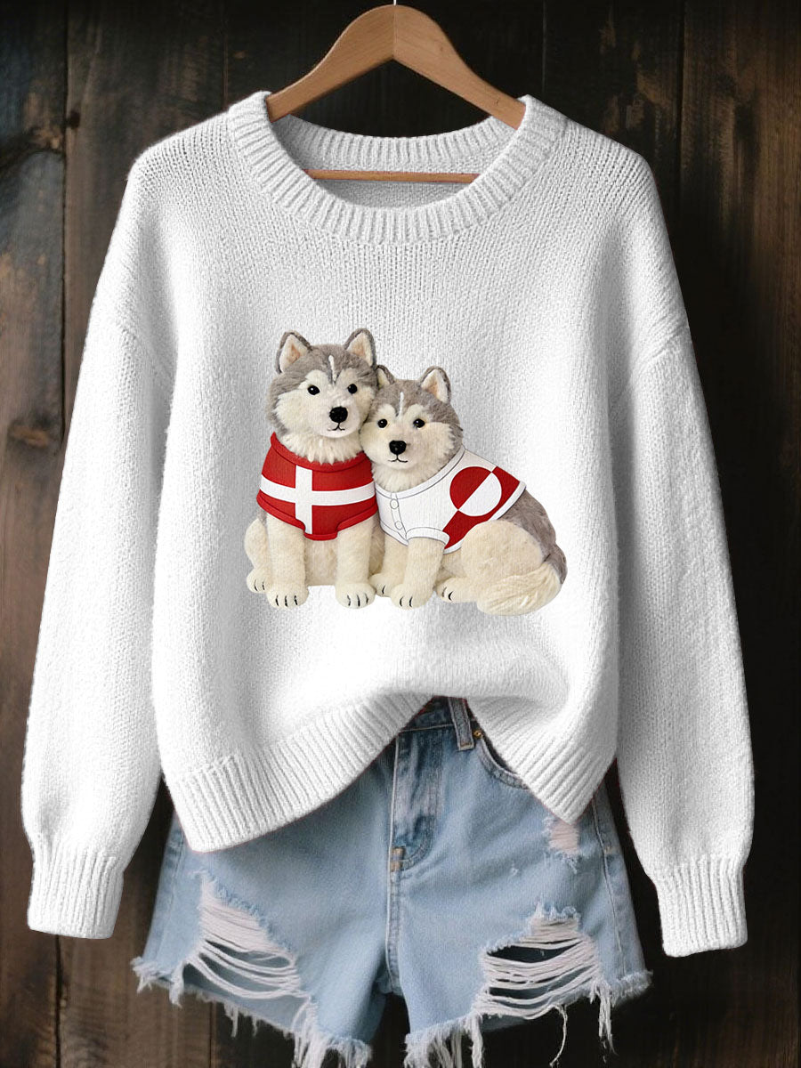 Damski sweter dla psów grenlandzkich
