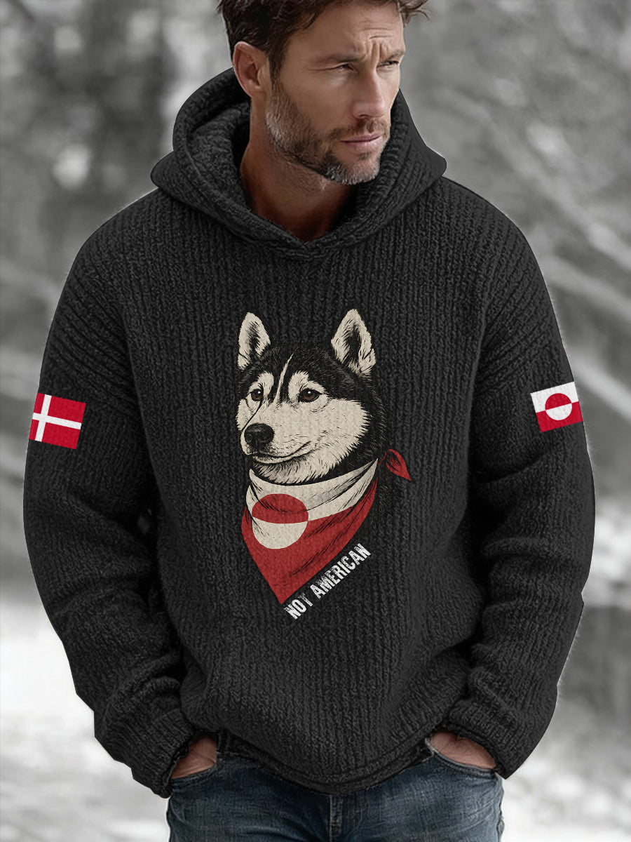Męska grenlandzka bluza z kapturem dla psów