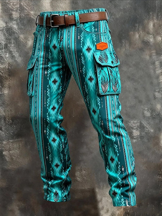 Męskie spodnie robocze retro styl biznesowy na co dzień