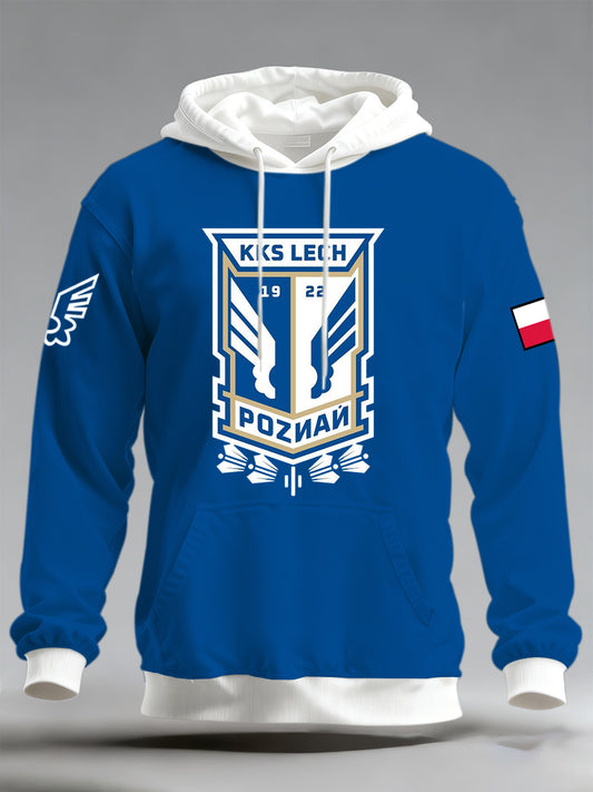 Męska bluza pamiątkowa z długim rękawem Lech Poznań Team Support Print