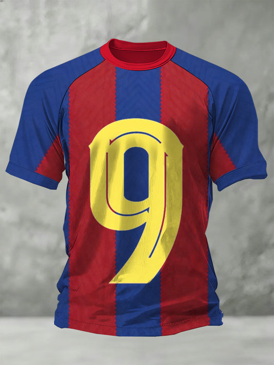 Męska koszulka piłkarska Robert Lewandowski Cheering Print w Barcelonie