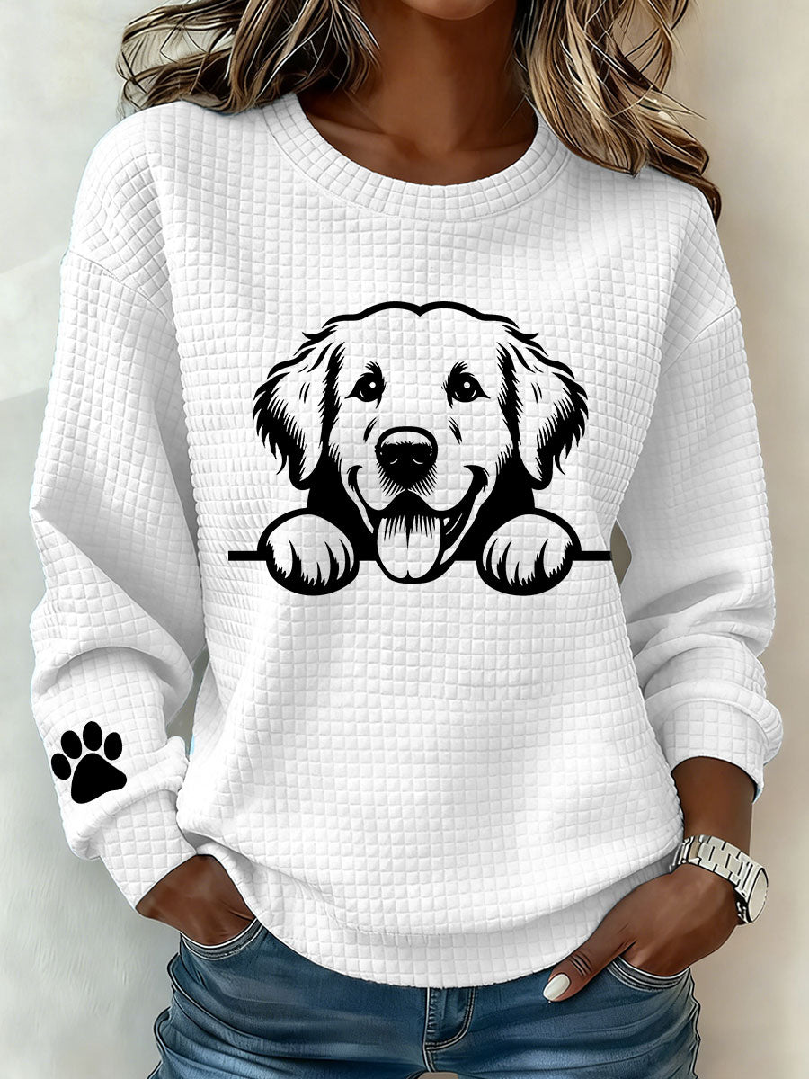 Damska casualowa bluza Golden Retriever Art Print