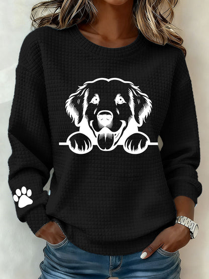 Damska casualowa bluza Golden Retriever Art Print