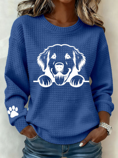 Damska casualowa bluza Golden Retriever Art Print