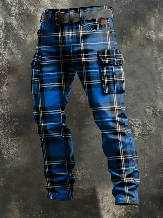 Męskie Retro Wakacje Biznesowe Nadruk Dorywczo Spodnie Robocze