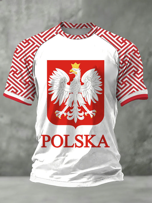 Męska koszulka kibica z nadrukiem kibica