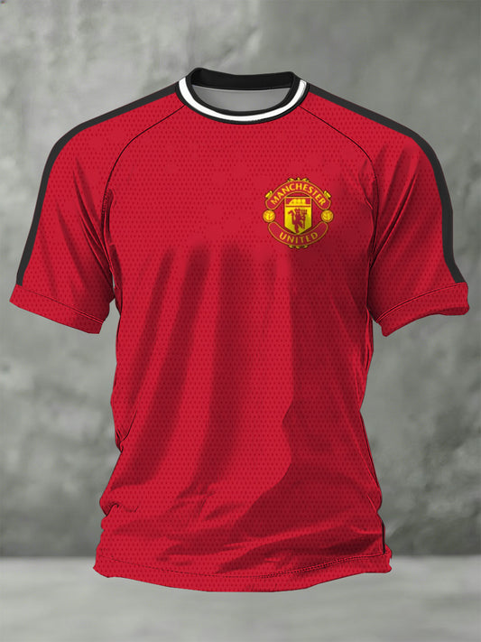 Męska koszulka fanów z nadrukiem kibiców Manchesteru United