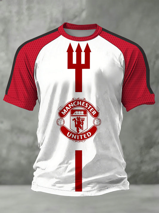 Męska koszulka fanów z nadrukiem kibiców Manchesteru United