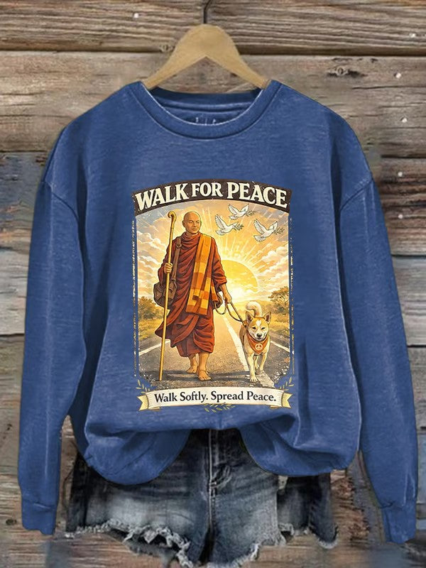 Damska bluza Walk For Peace Monks With Aloka The Peace Dog