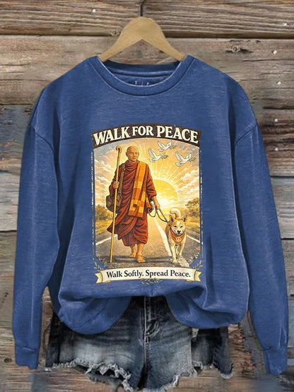 Damska bluza Walk For Peace Monks With Aloka The Peace Dog