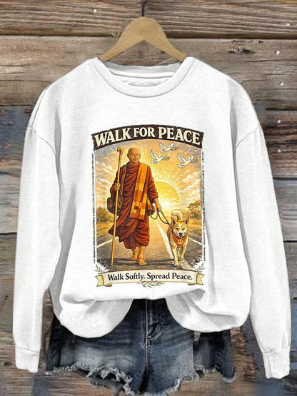 Damska bluza Walk For Peace Monks With Aloka The Peace Dog