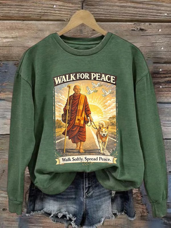 Damska bluza Walk For Peace Monks With Aloka The Peace Dog