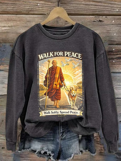 Damska bluza Walk For Peace Monks With Aloka The Peace Dog