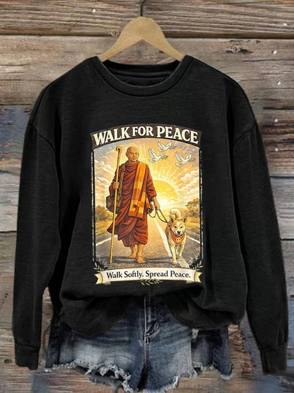 Damska bluza Walk For Peace Monks With Aloka The Peace Dog