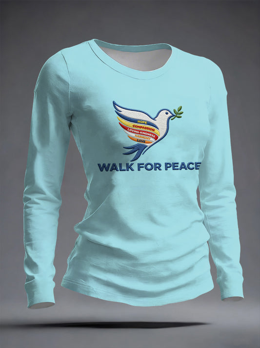 Damski spacer z Aloką Walk For Peace Koszulka z długim rękawem