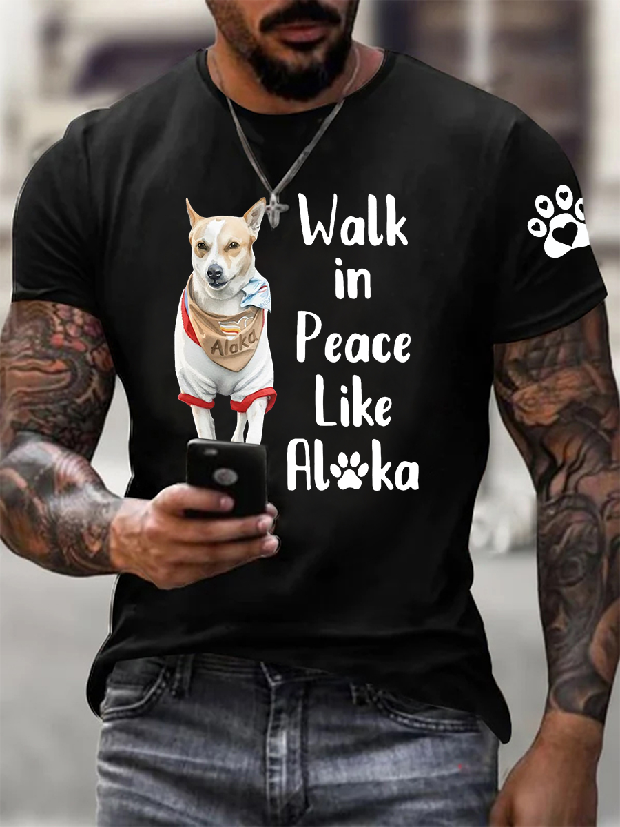 Męska koszulka Walk for Peace Like Aloka Koszulka z krótkim rękawem