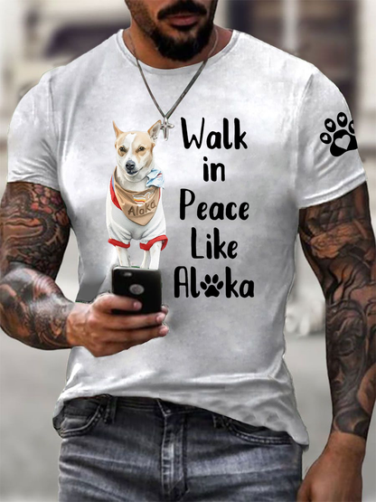 Męska koszulka Walk for Peace Like Aloka Koszulka z krótkim rękawem