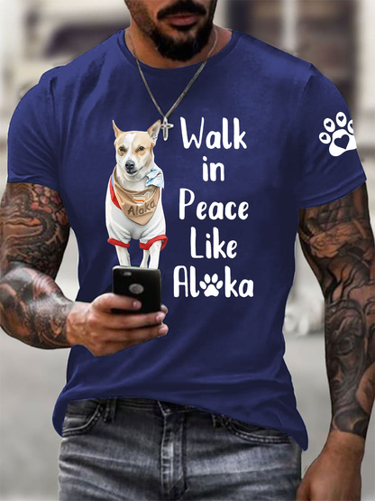 Męska koszulka Walk for Peace Like Aloka Koszulka z krótkim rękawem