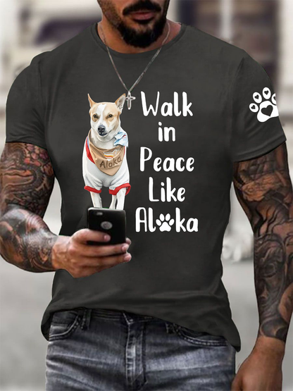 Męska koszulka Walk for Peace Like Aloka Koszulka z krótkim rękawem