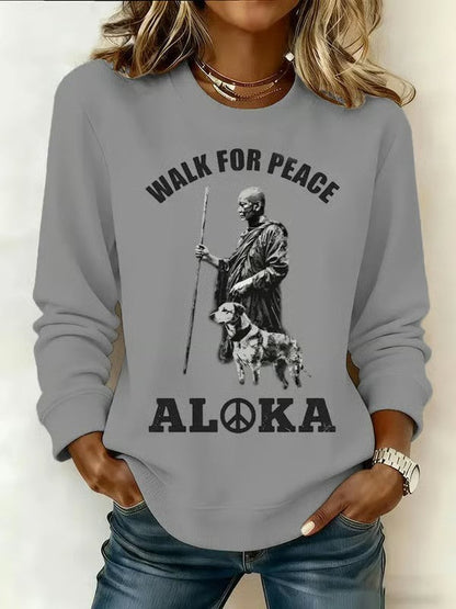 Damska bluza z nadrukiem Walk For Peace Art