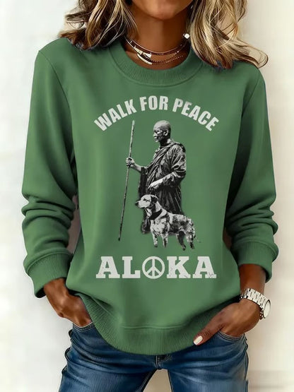 Damska bluza z nadrukiem Walk For Peace Art