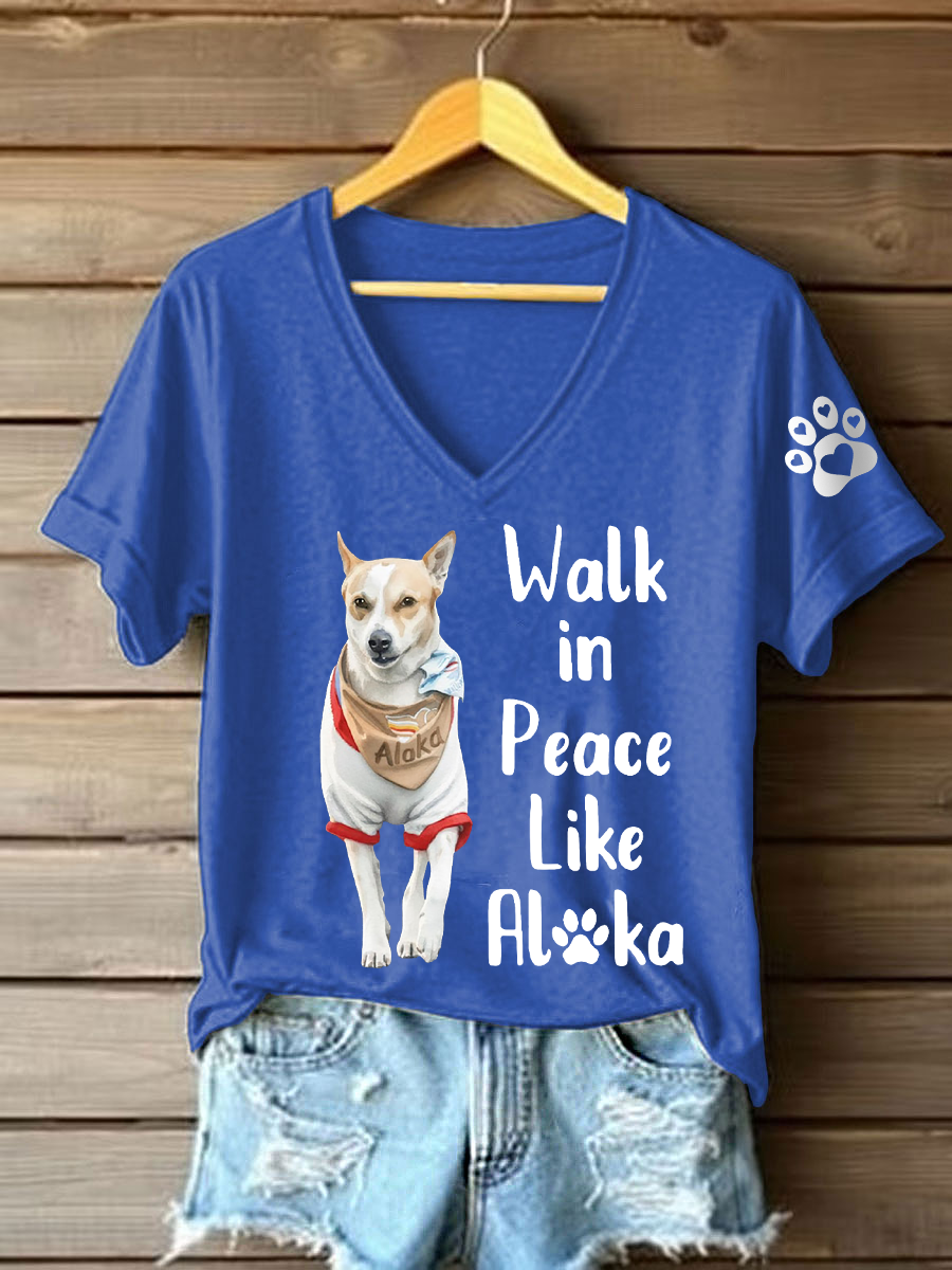 Damski Walk For Peace Like Aloka Koszulka z krótkim rękawem