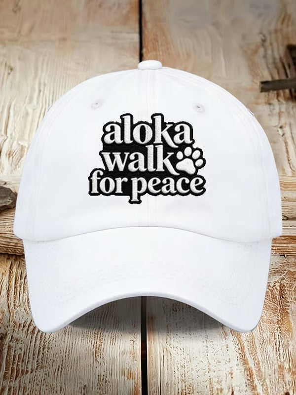 Czapka baseballowa z nadrukiem Walk For Peace