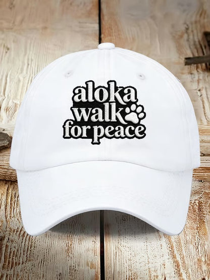 Czapka baseballowa z nadrukiem Walk For Peace