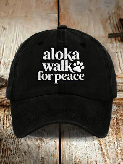 Czapka baseballowa z nadrukiem Walk For Peace