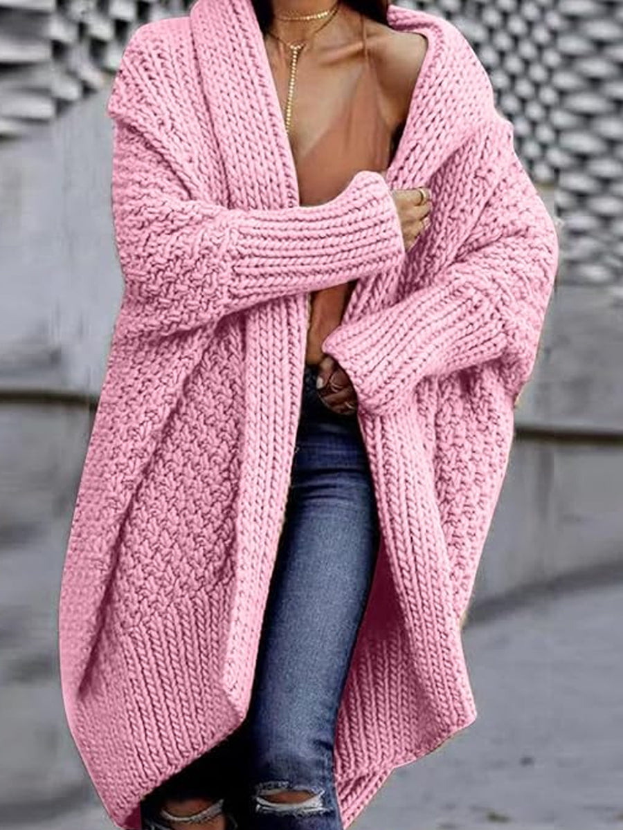 Damski sweter z dzianiny Batwing