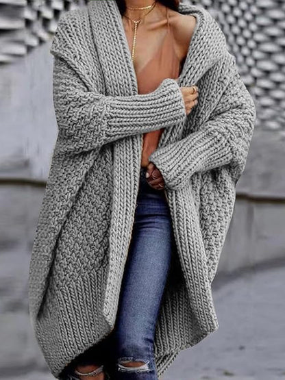 Damski sweter z dzianiny Batwing
