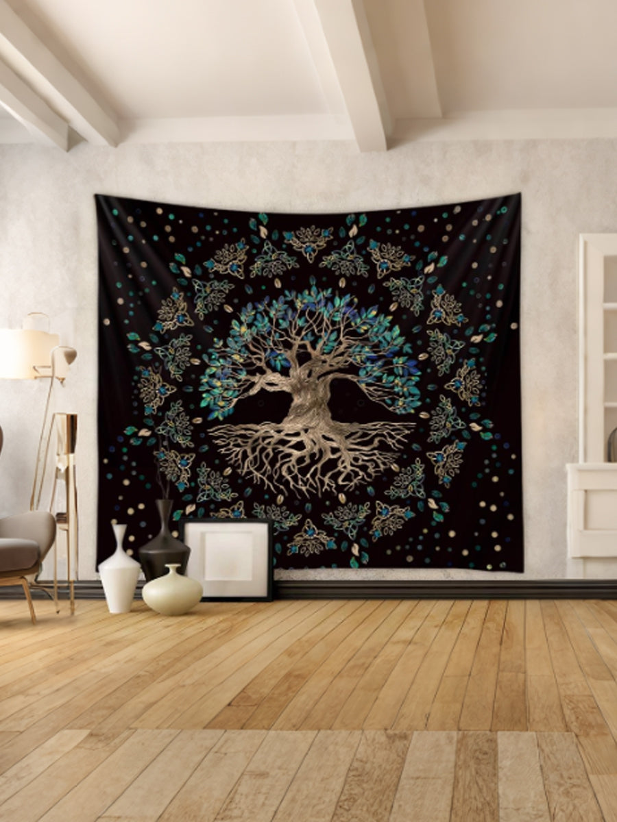 Drzewo życia psychodeliczny estetyczny gobelin (150cm x 100cm)