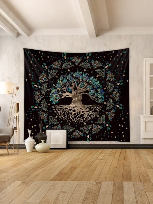 Drzewo życia psychodeliczny estetyczny gobelin (150cm x 100cm)