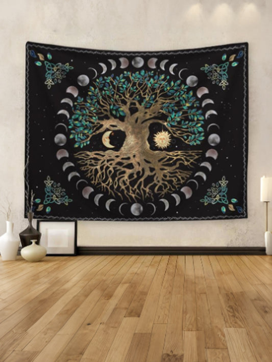 Drzewo życia psychodeliczny estetyczny gobelin (150cm x 100cm)