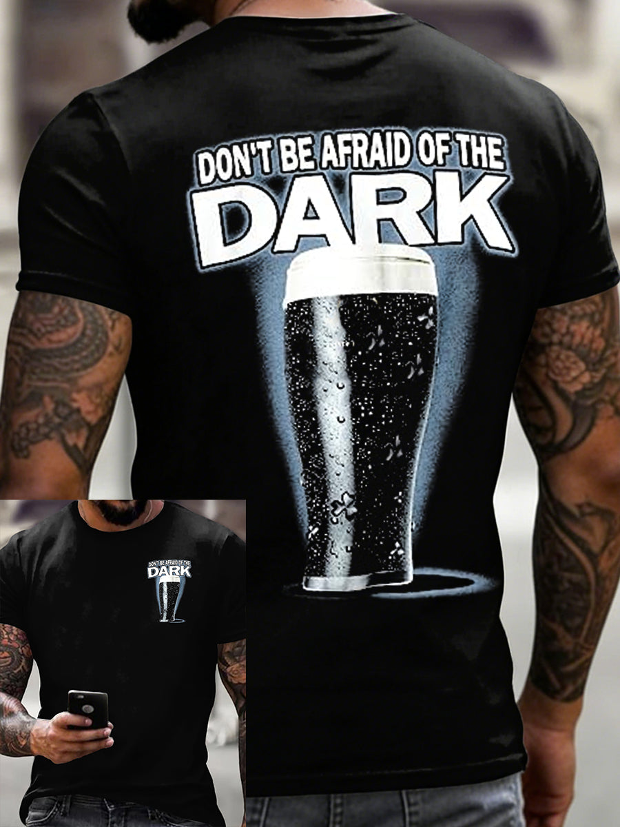 Koszulka męska Don't Be Boiid of The Dark z krótkim rękawem