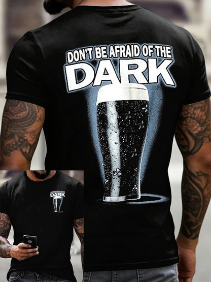 Koszulka męska Don't Be Boiid of The Dark z krótkim rękawem