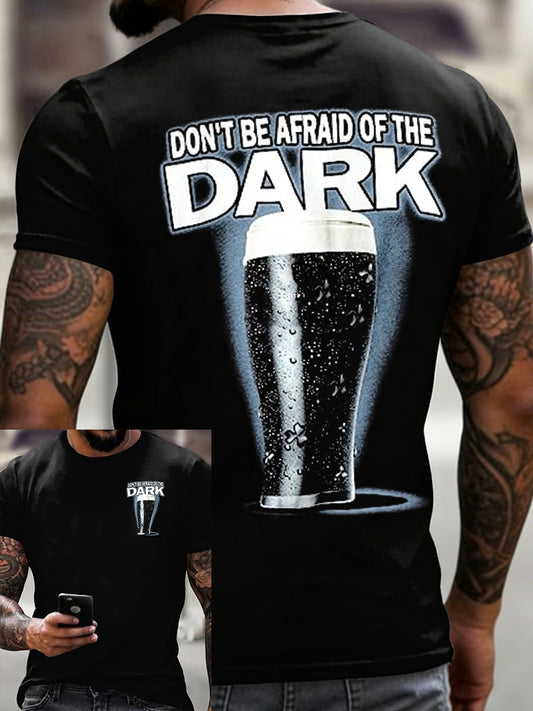 Koszulka męska Don't Be Boiid of The Dark z krótkim rękawem