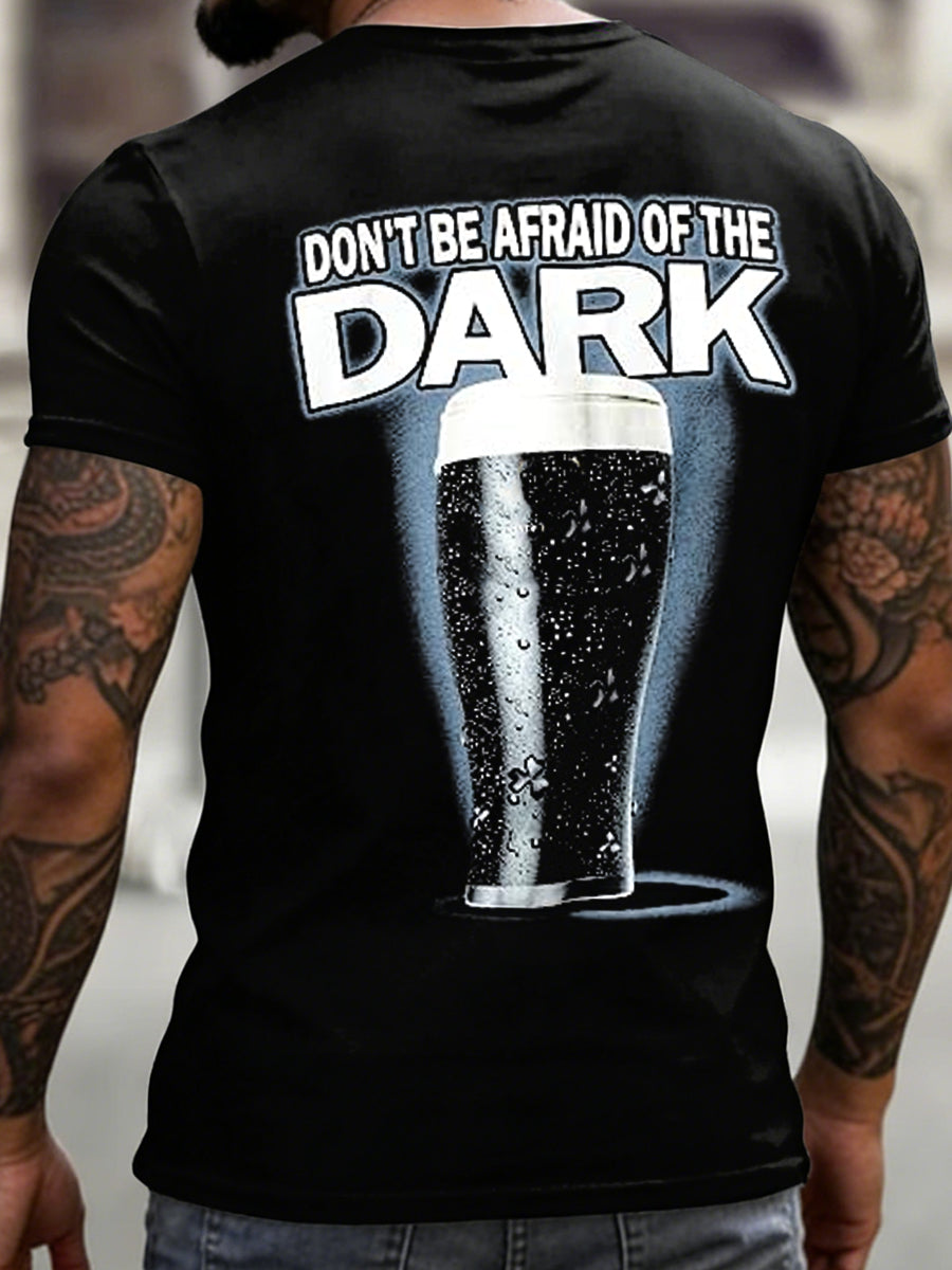 Koszulka męska Don't Be Boiid of The Dark z krótkim rękawem