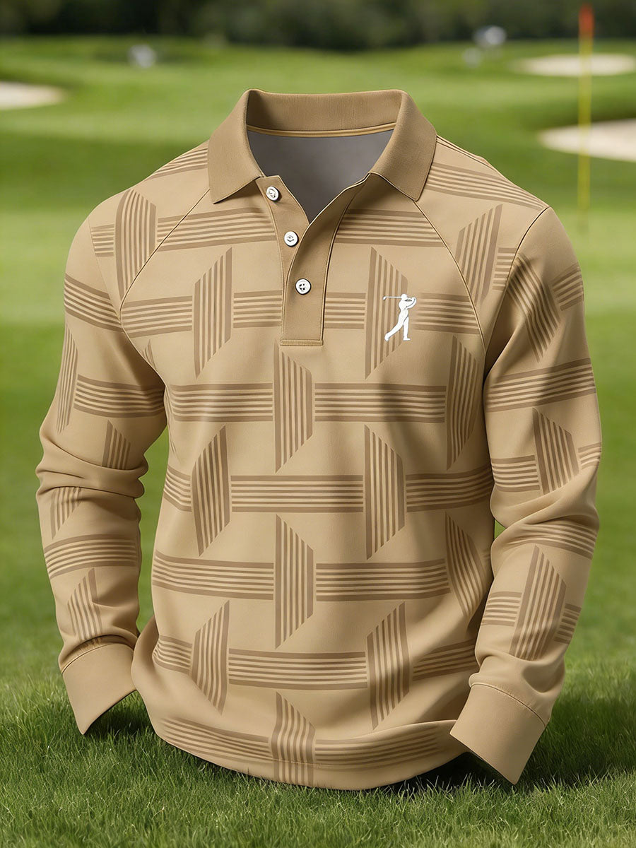 Męska koszulka polo z nadrukiem w stylu vintage