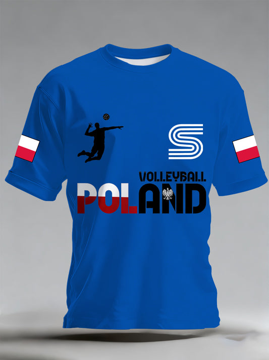Koszulka z nadrukiem w siatkówce polskiej mężczyzn