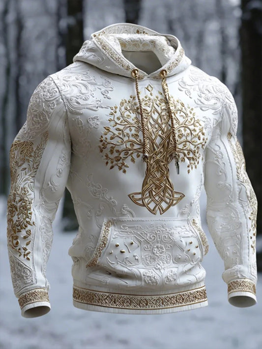 Męska bluza z kapturem w stylu Viking