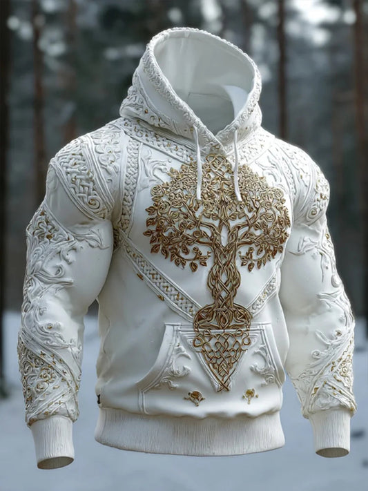 Męska bluza z kapturem w stylu Viking