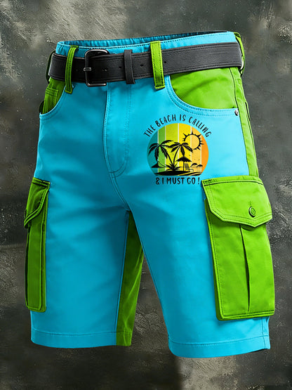 Męskie Retro Wakacje Biznesowe Art Druk Casual Spodenki
