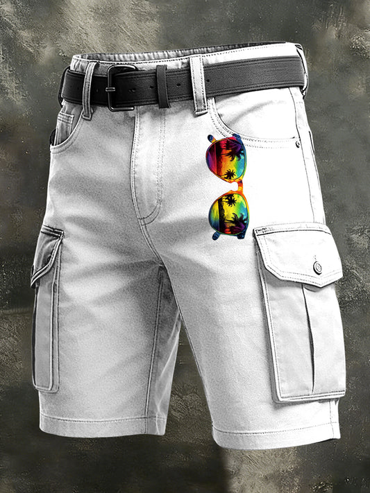 Męskie Retro Wakacje Biznesowe Art Druk Casual Spodenki