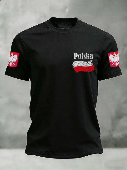 Męska koszulka z nadrukiem inspirowana polami