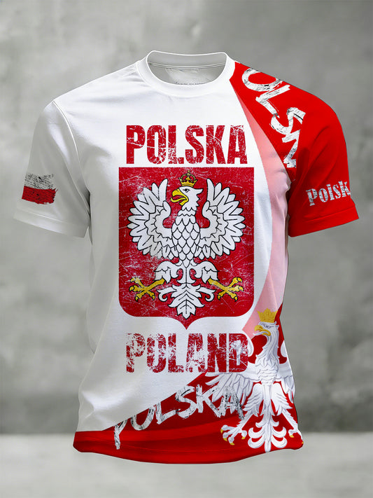 Męska koszulka z nadrukiem inspirowana polami