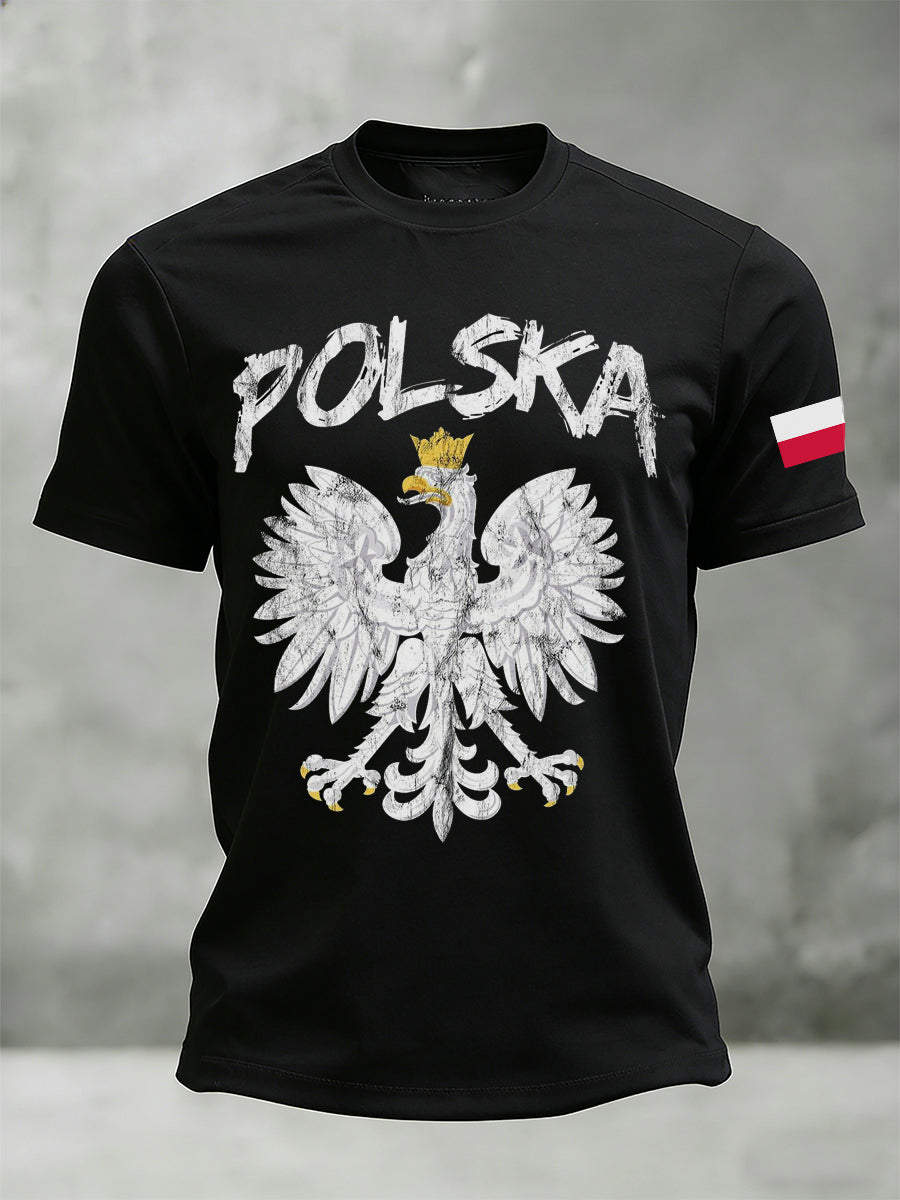 Męska koszulka z nadrukiem inspirowana polami